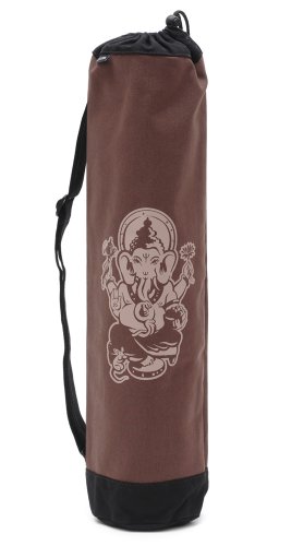 Yogistar Yogatasche Basic Ganesha – Baumwolle – 65 cm – Schwarz/Braun