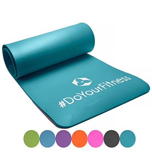 #DoYourFitness Fitnessmatte Yogini ideal für Pilates Gymnastik und Yoga, Maße: 183 x 61 x 1.0 cm türkis