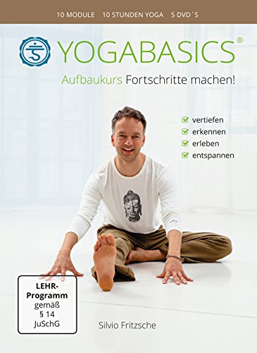 YOGABASICS Aufbaukurs: 10 Stunden Yoga für Anfänger und Fortgeschrittene (5 DVDs)