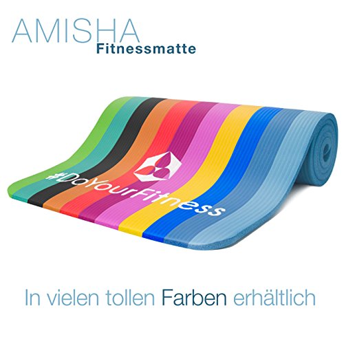 Fitnessmatte »Amisha« / dicke und weiche Sportmatte, ideal für Pilates, Gymnastik und Yoga, Maße: 183 x 61 x 1,2cm / aubergine