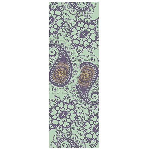 Yogamatte »Ravana« Die ideale Yoga- und Gymnastikmatte für Yoga-Einsteiger. Maße: 183 x 61 x 0,4cm / Paisley türkis