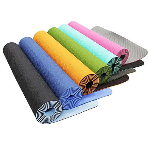 Yogamatte »Shitala« / Umweltfreundliche und hypo-allergene TPE-Matte/ weich und rutschfest / ideal für alle Yoga-Lehrer und Yogis / Maße: 183 x 61 x 0,5 cm / türkis