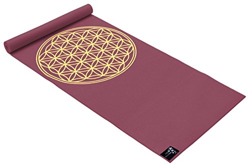 Yogistar Yogamatte Basic Flower of Life, bordeaux