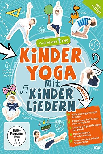 Kinderyoga mit Kinderliedern – mein erstes Yoga (DVD+CD+Mandala-Malheft)